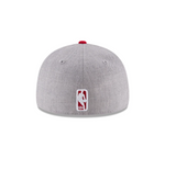 Men's Chicago Bulls 2 Tone Heather Gray And Red Authentic Collection On Field Low Crown Game 59FIFTY Fitted Hat - Pro Jersey Sports