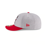 Men's Chicago Bulls 2 Tone Heather Gray And Red Authentic Collection On Field Low Crown Game 59FIFTY Fitted Hat - Pro Jersey Sports