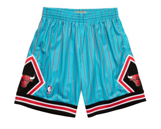 Men's Mitchell & Ness Blue Chicago Bulls Hardwood Classic Reload Swingman Shorts