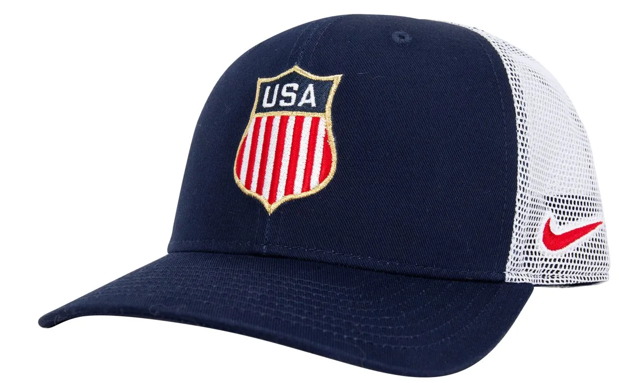 USA Hockey Shield Logo Navy/White Classic 99 Adjustable Mesh Back Hat