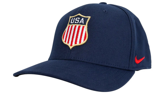 USA Hockey Shield Logo Navy Classic 99 Flex Hat