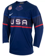 Mens USA Hockey 2022 Nike Olympic Navy Replica Jersey - Pro Jersey Sports