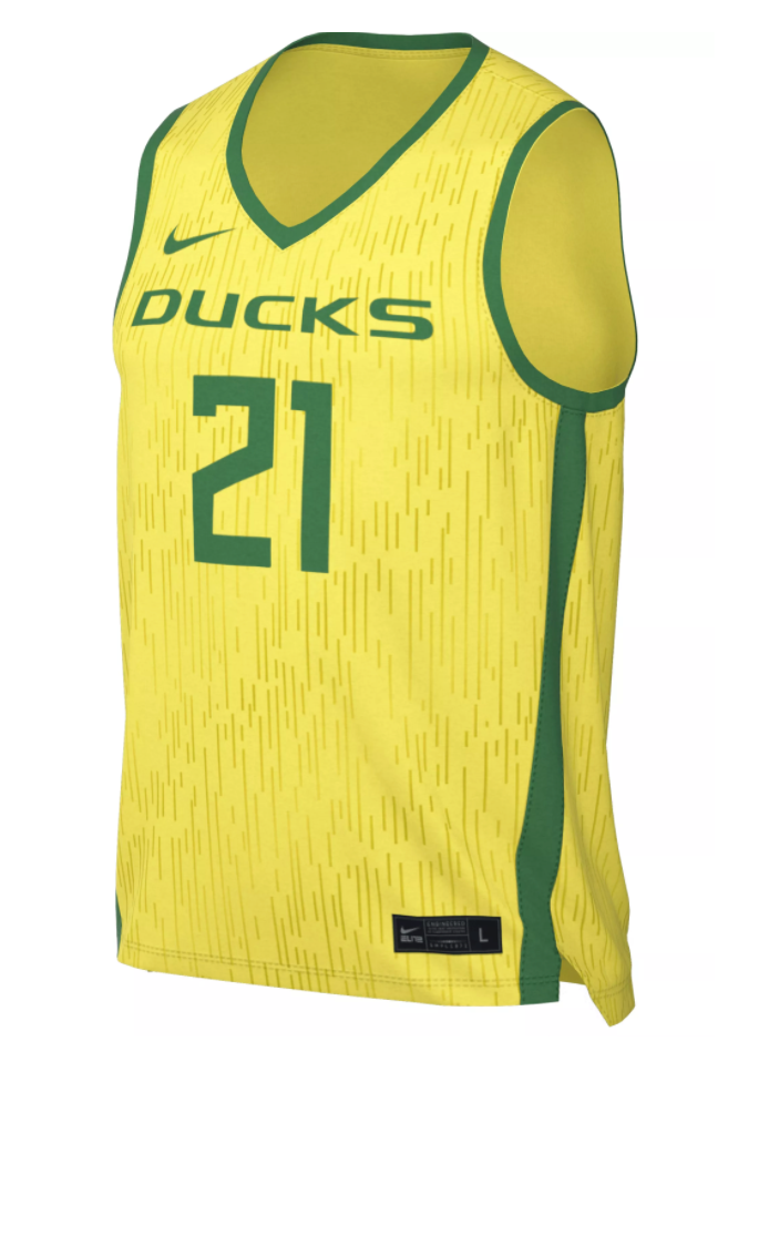 Men's Oregon Ducks Nike Alternate Replica #1 Basketball Jersey – Yellow