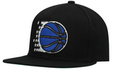 Men's Mitchell & Ness Orlando Magic Basic Core Black Snapback Adjustable Hat - Pro Jersey Sports