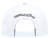 Men's Brooklyn Nets Mitchell & Ness Core Basic Snapback Hat - White/Gray - Pro Jersey Sports