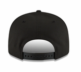 Mens Miami Heat NBA 2022 Back Half New Era Black 9FIFTY Snapback Hat - Pro Jersey Sports