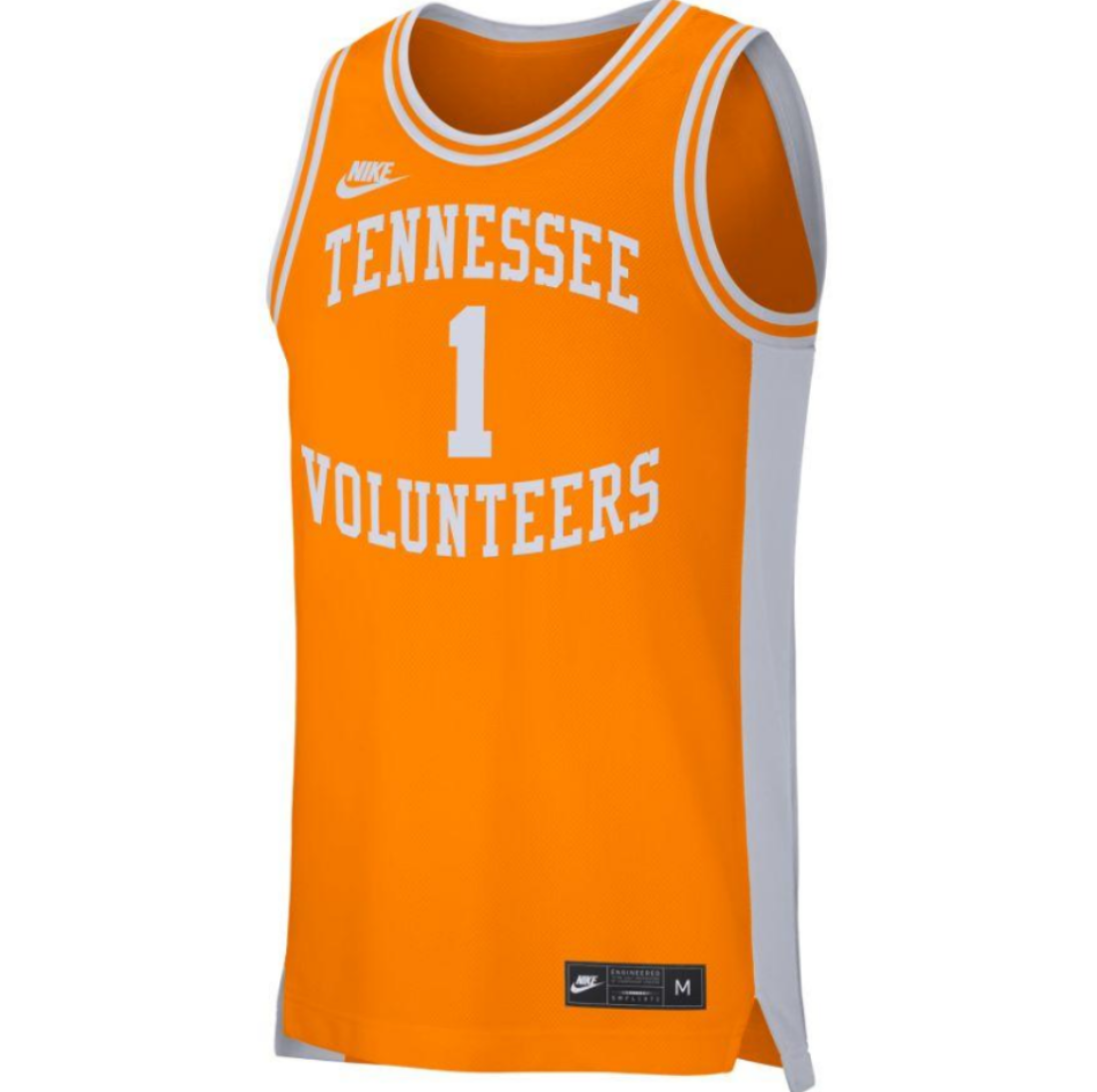 Men's Tennessee Volunteers Nike Retro Orange Replica #1 Basketball Jersey