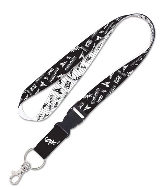 Chicago White Sox BatterMan Logo 1" Lanyard With Detachable Buckle