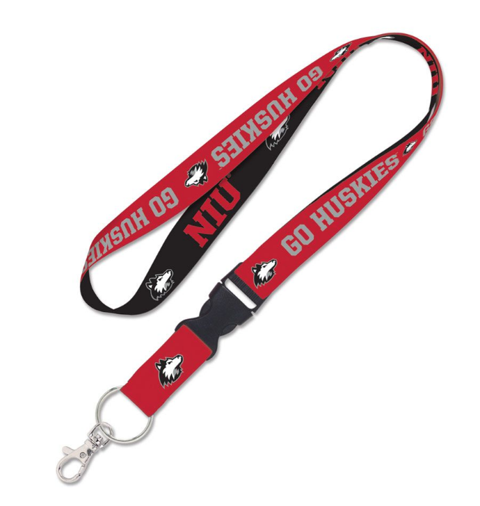 Northern Illinois Huskies Double Sided Lanyard With Detachable Buckle By Wincraft