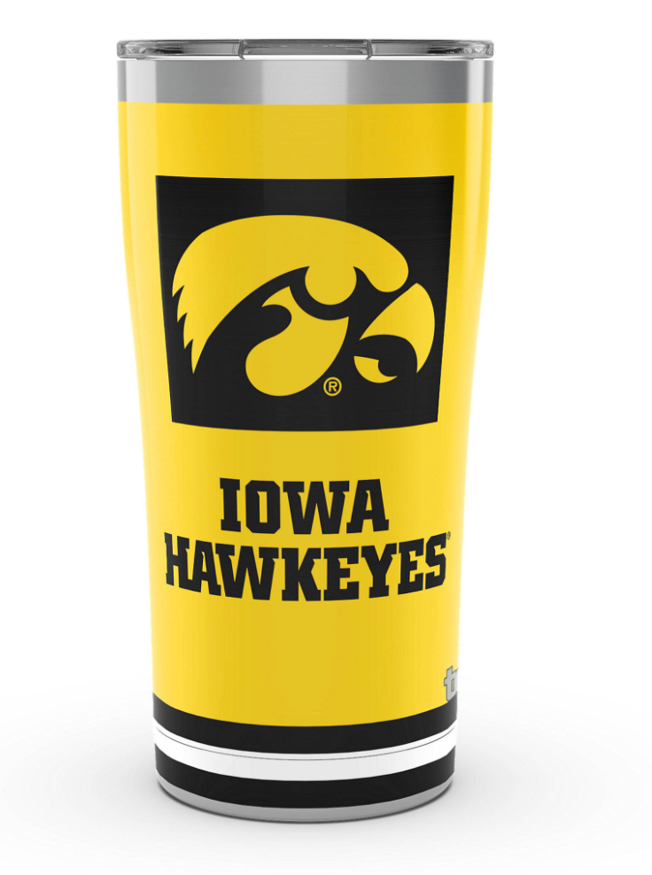 Iowa Hawkeyes™ Blocked 20 oz. Stainless Steel Tumbler