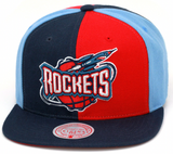 Men's Houston Rockets Mitchell & Ness NBA Pinwheel Snapback Hat - Pro Jersey Sports