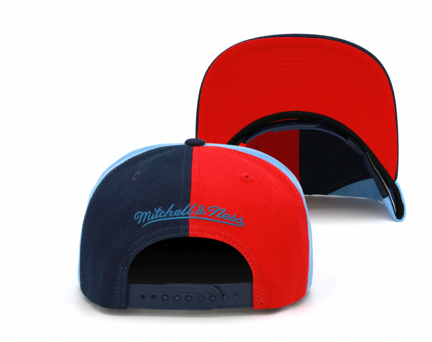 Men's Houston Rockets Mitchell & Ness NBA Pinwheel Snapback Hat
