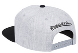 Brooklyn Nets Mitchell & Ness Grey Black Pop Snapback Hat - Pro Jersey Sports