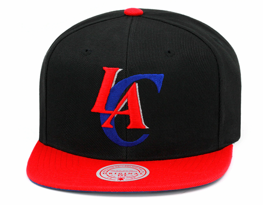 Los Angeles Clippers Mitchell & Ness Hardwood Classics Reload 2.0 Snapback Hat - Black/Red