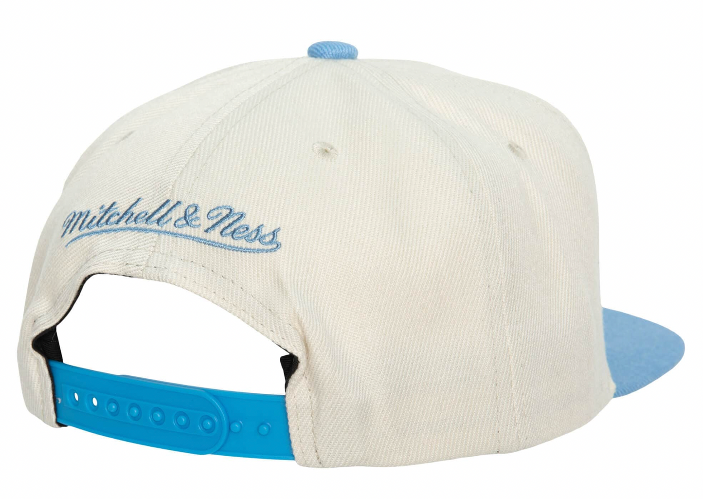 Memphis Grizzlies Mitchell & Ness Natural 2 Tone Snapback Hat- Cream/Blue