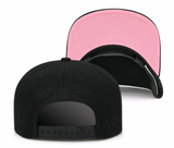 Philadelphia 76ers Mitchell & Ness Tonal Black Pink Moon Snapback Hat - Pro Jersey Sports