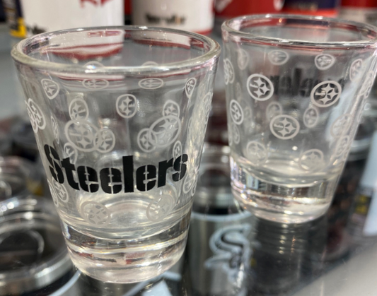 Pittsburgh Steelers All Over Print 2oz. Shot Glass - Pro Jersey Sports