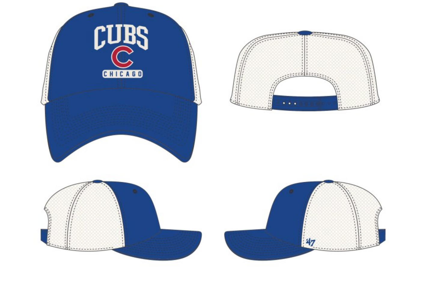 Chicago Cubs Cooperstown Morgan Town Clean Up Hat By '47 Brand