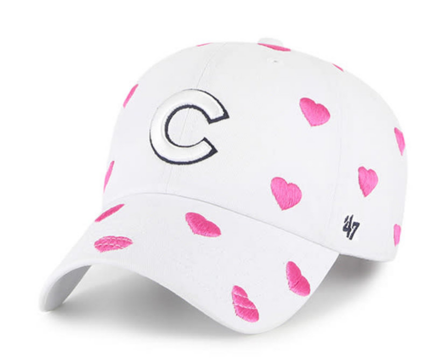 Chicago Cubs Girls White Surprise Adjustable Cap by ’47 Brand
