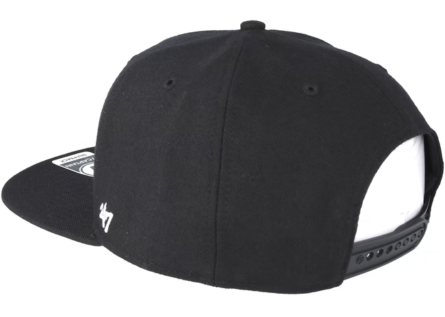 Chicago White Sox MLB No Shot Black '47 Brand Captain Snapback Hat
