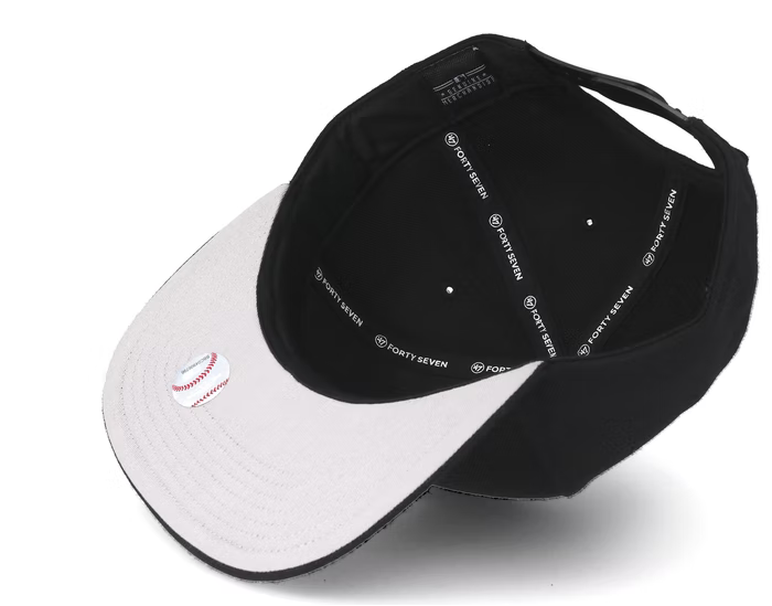 Chicago White Sox MLB No Shot Black Tonal '47 Brand Captain Snapback Hat