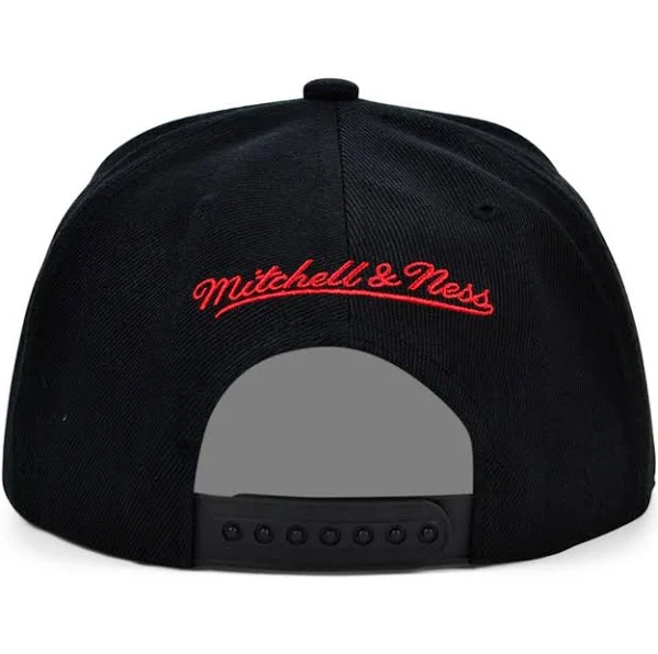 Men's Mitchell & Ness Toronto Raptors Hardwood Classics Core Black Adjustable Snapback Hat