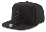 Men's Toronto Raptors New Era Black On Black Color Pack 9FIFTY Snapback Hat - Pro Jersey Sports