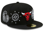 Chicago Bulls New Era Paisley Elements 59FIFTY Fitted Hat - Black - Pro Jersey Sports
