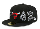 Chicago Bulls New Era Paisley Elements 59FIFTY Fitted Hat - Black - Pro Jersey Sports