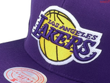 Mens NBA Los Angeles Lakers Purple Team Ground Snapback Hat By Mitchell And Ness - Pro Jersey Sports