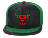 Chicago Bulls Day One Black/ Red/ Kelly Green Mitchell & Ness Snapback Hat - Pro Jersey Sports