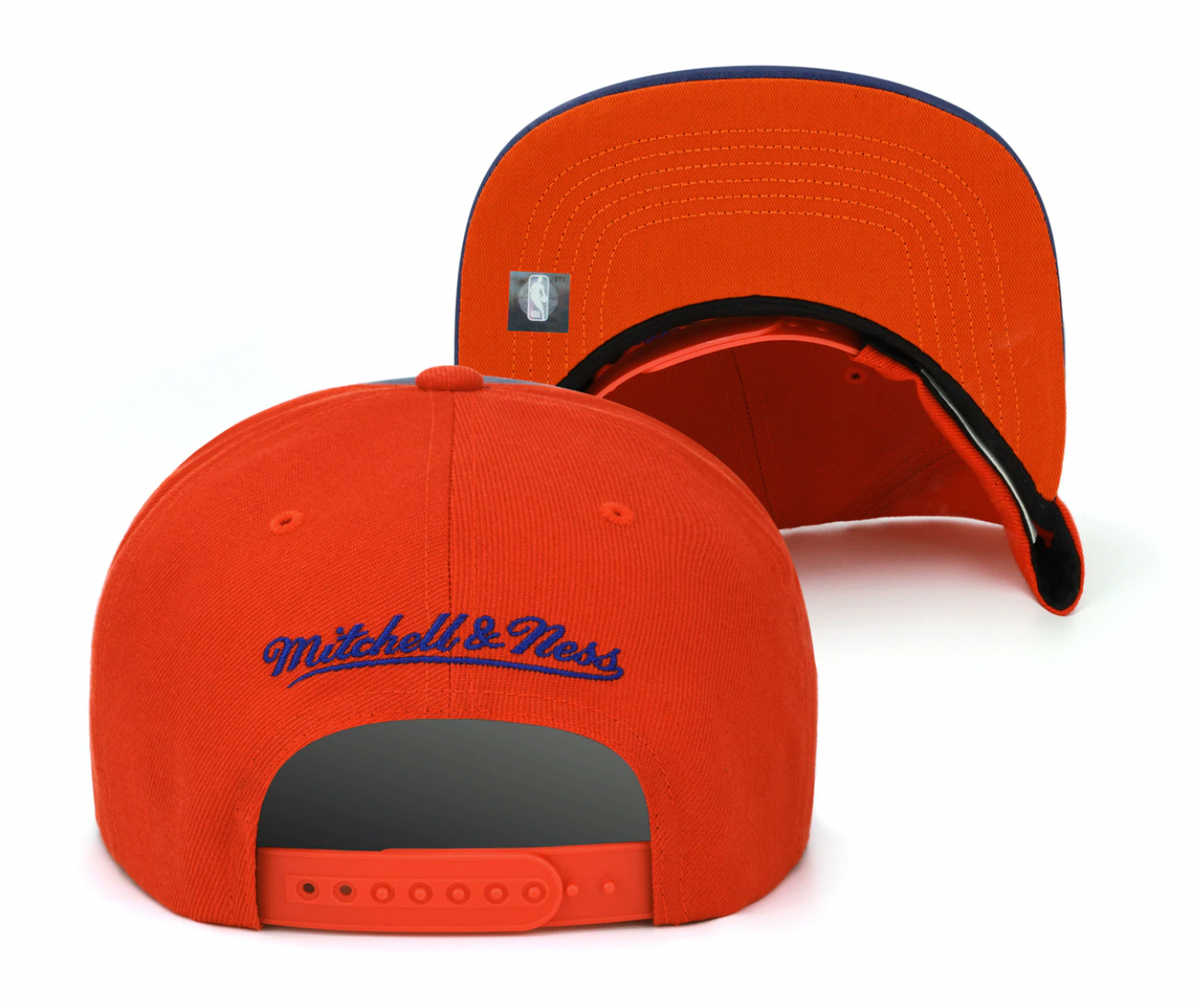 Chicago Bulls Day One Knicks Orange/Navy Mitchell & Ness Snapback Hat - Pro Jersey Sports