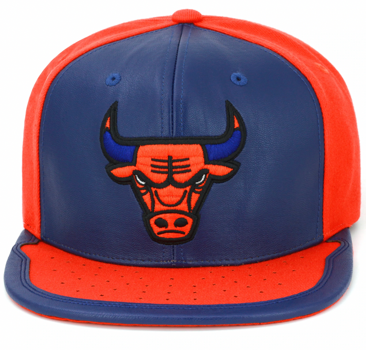 Chicago Bulls Day One Knicks Orange/Navy Mitchell & Ness Snapback Hat - Pro Jersey Sports