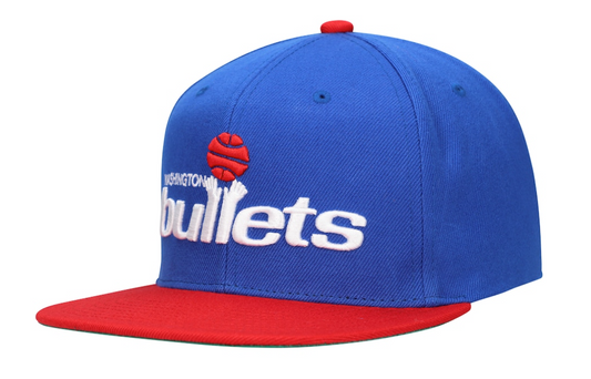 Men's Washington Bullets Mitchell & Ness NBA 2-Tone Royal/ Red 2.0 Snapback Hat