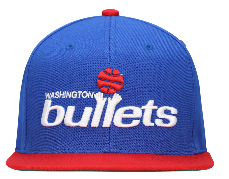 Men's Washington Bullets Mitchell & Ness NBA 2-Tone Royal/ Red 2.0 Snapback Hat