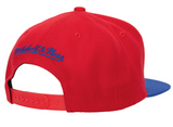 Mens Los Angeles Clippers 2-Tone Red/Royal 2.0 Mitchell & Ness Snapback Hat - Pro Jersey Sports