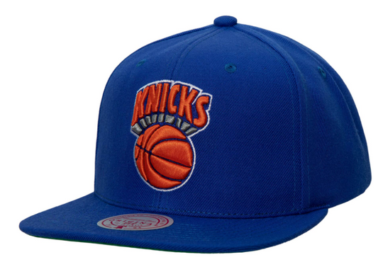 Men's New York Knicks Mitchell & Ness NBA HWC Ground 2.0 Snapback Hat