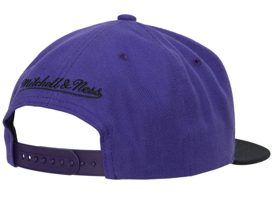 Men's Mitchell & Ness Sacramento Kings 2-Tone 2.0 Purple/Black Snapback Hat