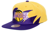 Los Angeles Lakers Sharktooth Snapback Hat By Mitchell & Ness - Pro Jersey Sports