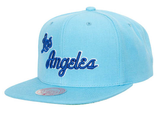 Mens NBA Los Angeles Lakers Blue Team Ground 2.0 Snapback Hat By Mitchell And Ness