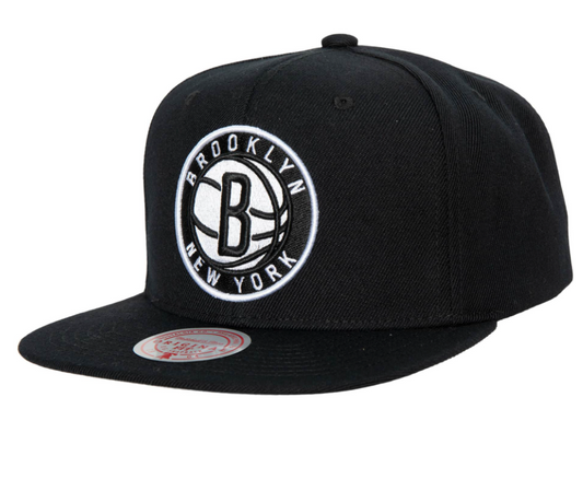 Men's Brooklyn Nets Ground 2.0 Snapback Hat By Mitchell & Ness