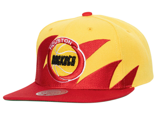 Houston Rockets Sharktooth Mitchell & Ness Snapback Hat