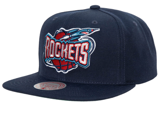 Houston Rockets Ground 2.0 Navy Mitchell & Ness Snapback Hat