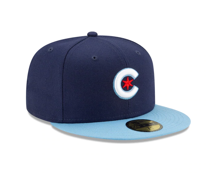 Men's Chicago Cubs New Era Navy/Light Blue City Connect 59FIFTY Fitted Hat