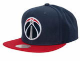 Washington Wizards 2-Tone 2.0 Navy/Red Mitchell & Ness Snapback Hat - Pro Jersey Sports
