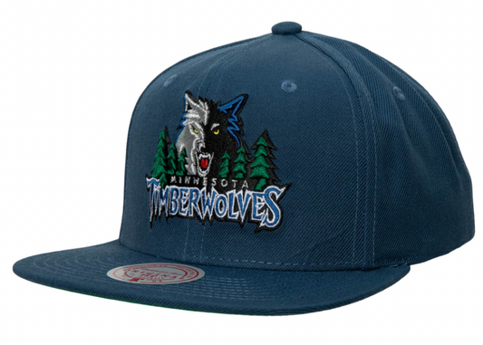 Minnesota Timberwolves HWC Ground 2.0 Mitchell & Ness Snapback Hat