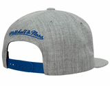 Philadelphia 76ers Gray Heather 2.0 Mitchell & Ness Snapback Hat - Pro Jersey Sports