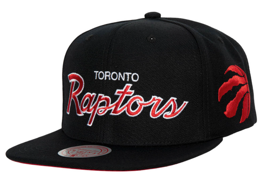 Toronto Raptors Team Script 2.0 Mitchell & Ness Snapback Hat