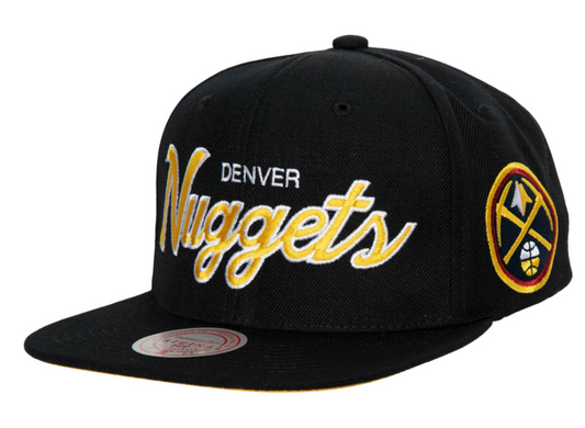 Denver Nuggets Team Script 2.0 Mitchell & Ness Snapback Hat