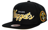 Denver Nuggets Team Script 2.0 Mitchell & Ness Snapback Hat - Pro Jersey Sports